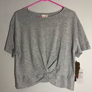 NWT RD STYLE RAG CRISS CROSS KNOT GREY T SHIRT L